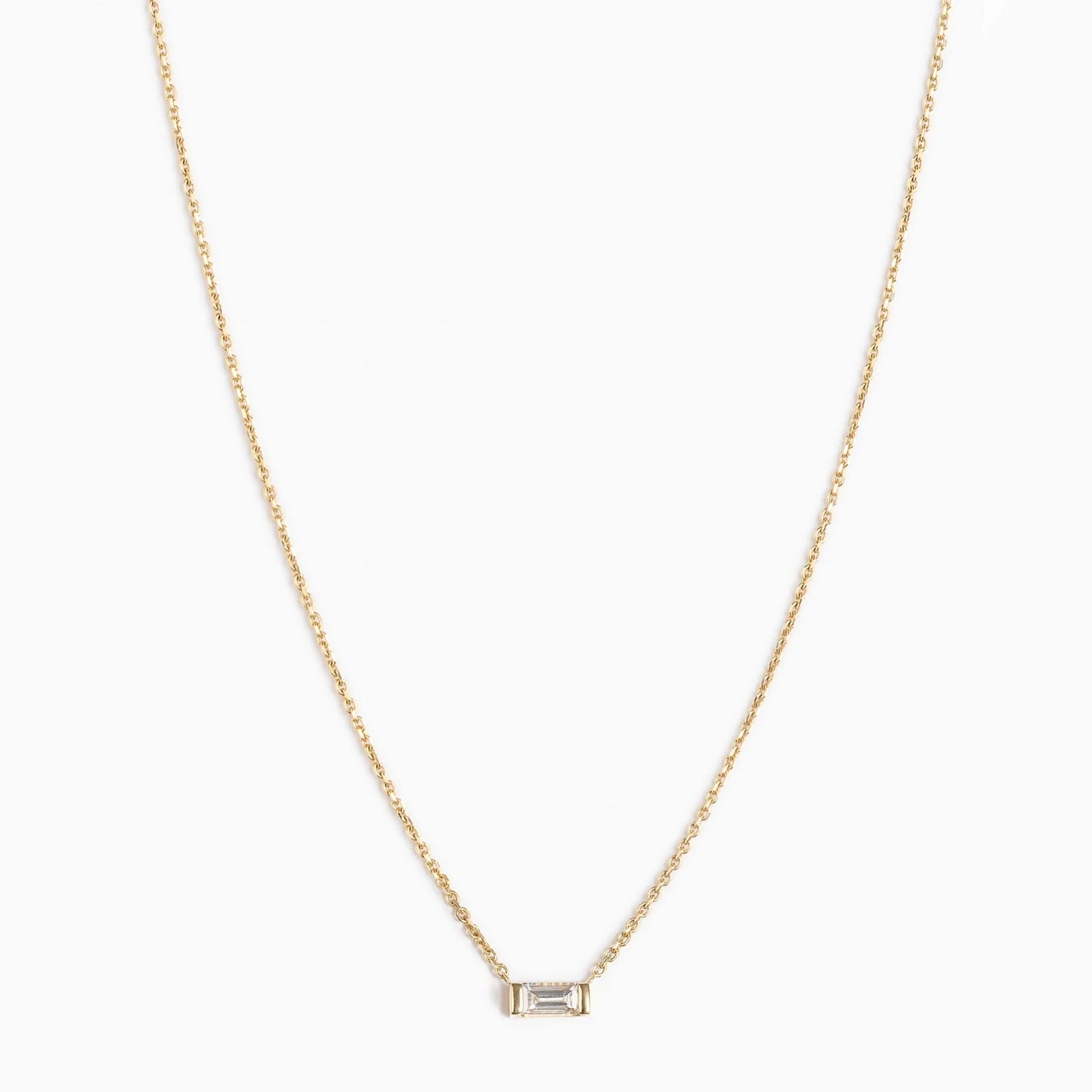 Diamant-CZ-Birnen-Halskette
