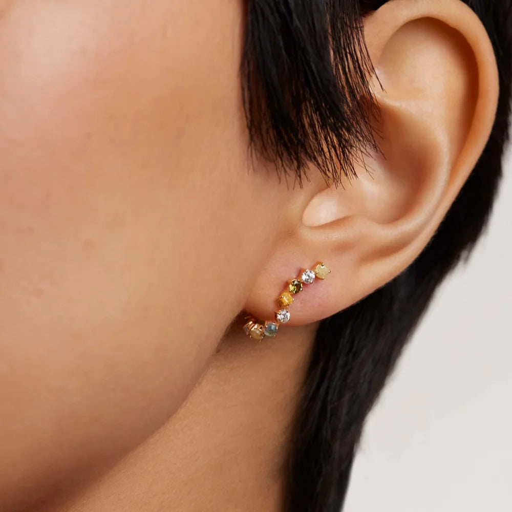 Veyra Rainbow Hoop Earrings