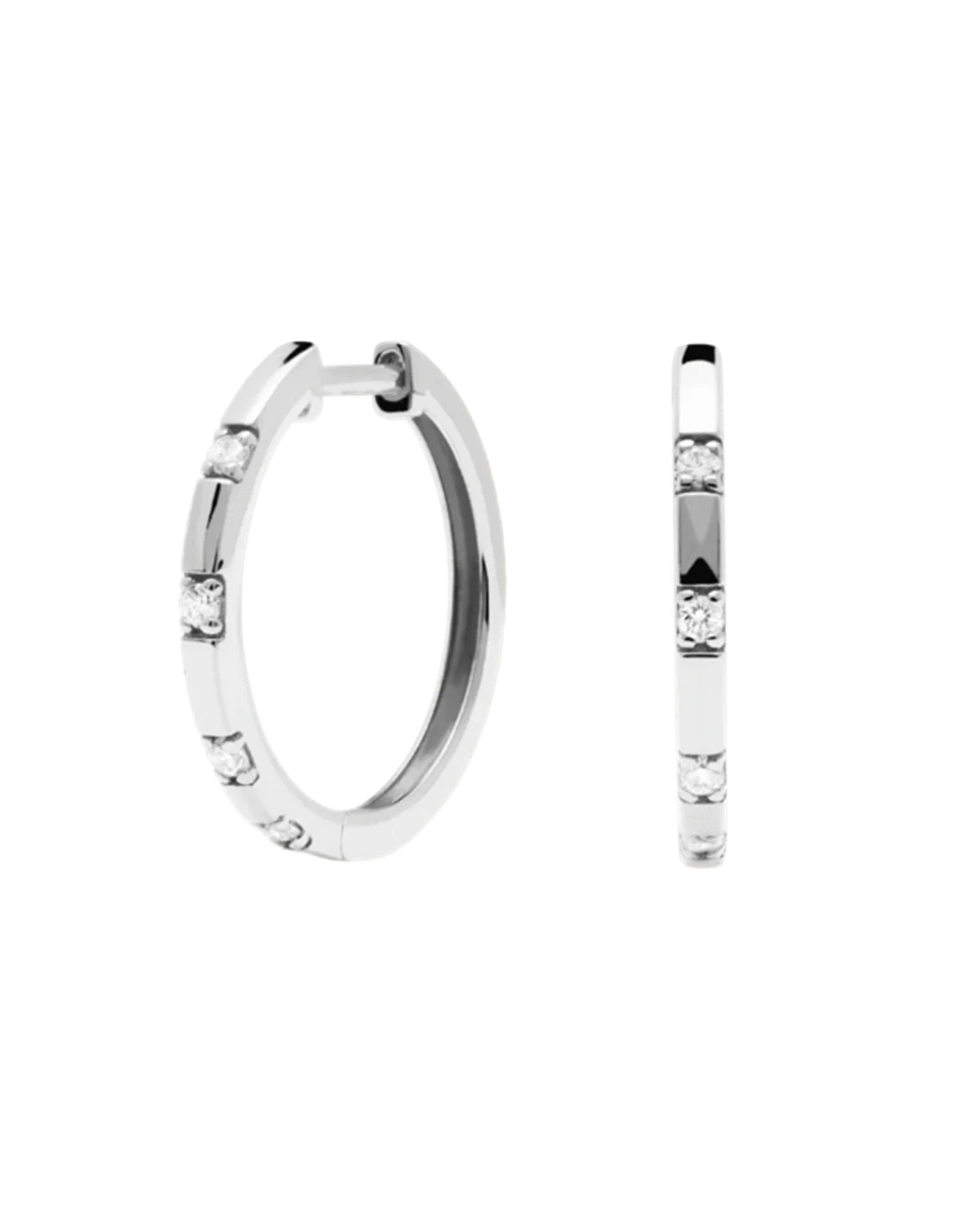 Vera Frosty Hoop Earrings