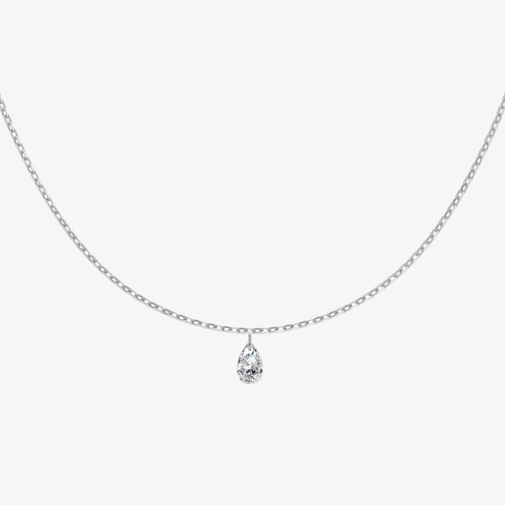 Pear Diamond Necklace