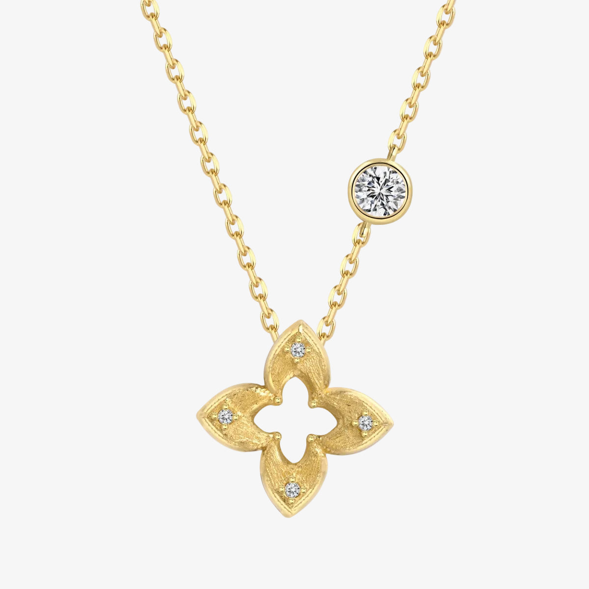 Diamond Leaf Necklace