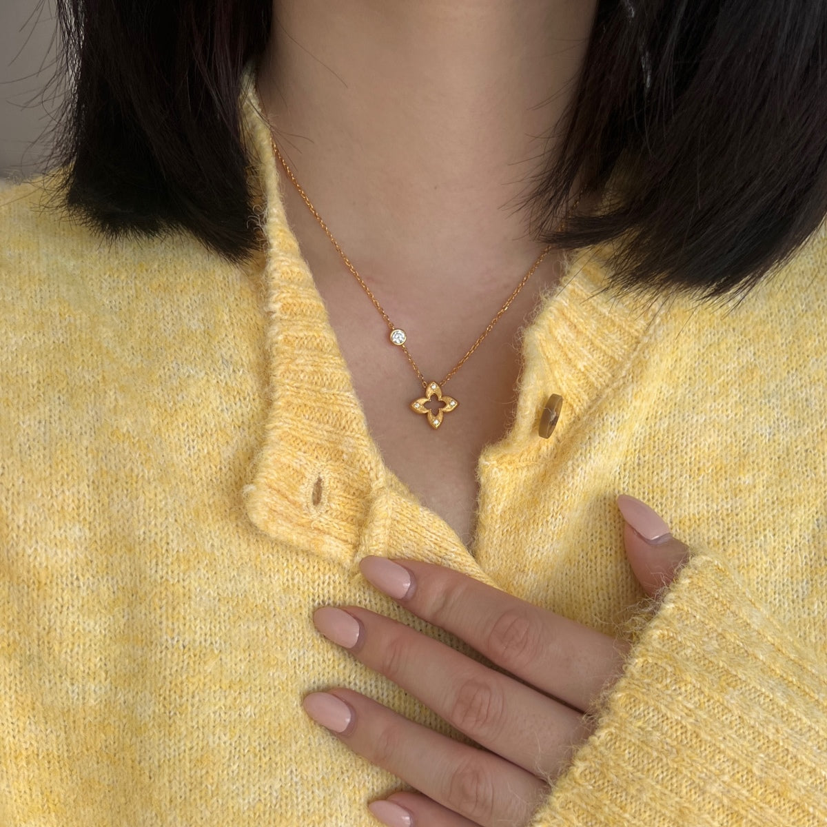 Diamond Leaf Necklace