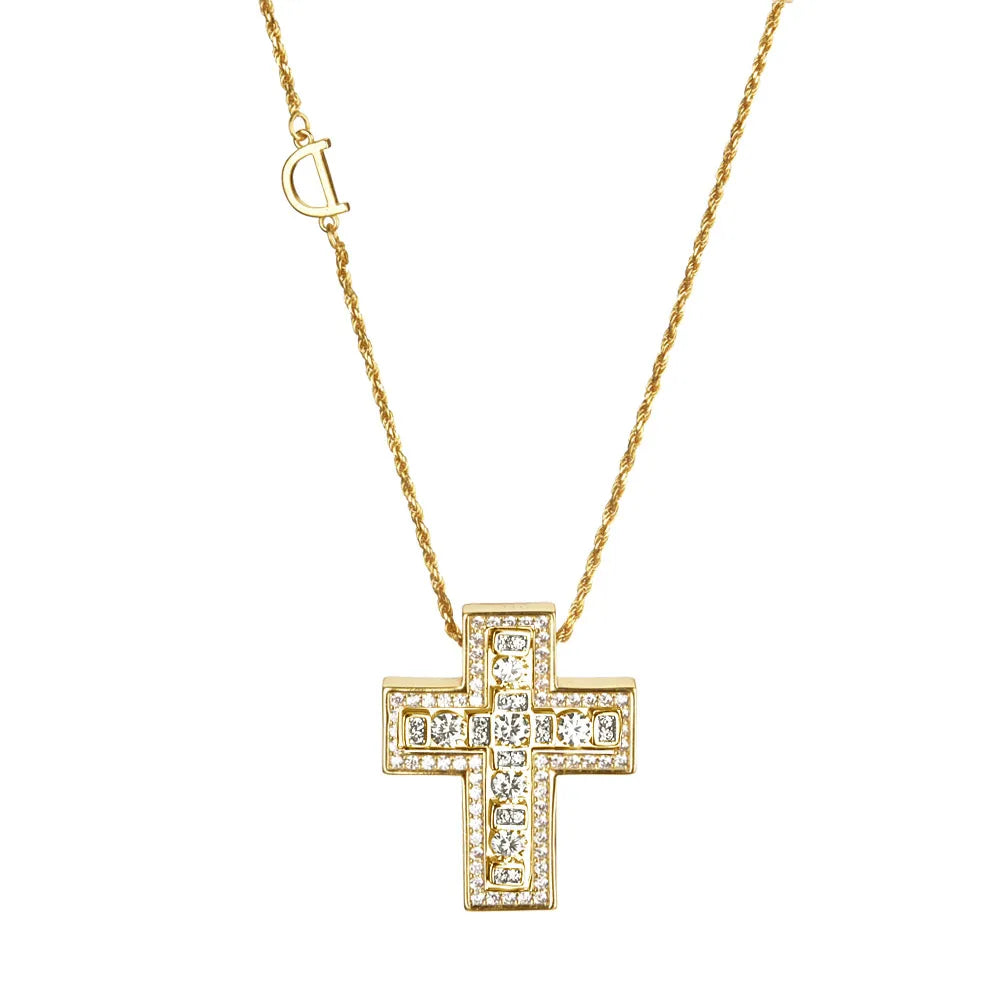 Lyra Cross Necklace