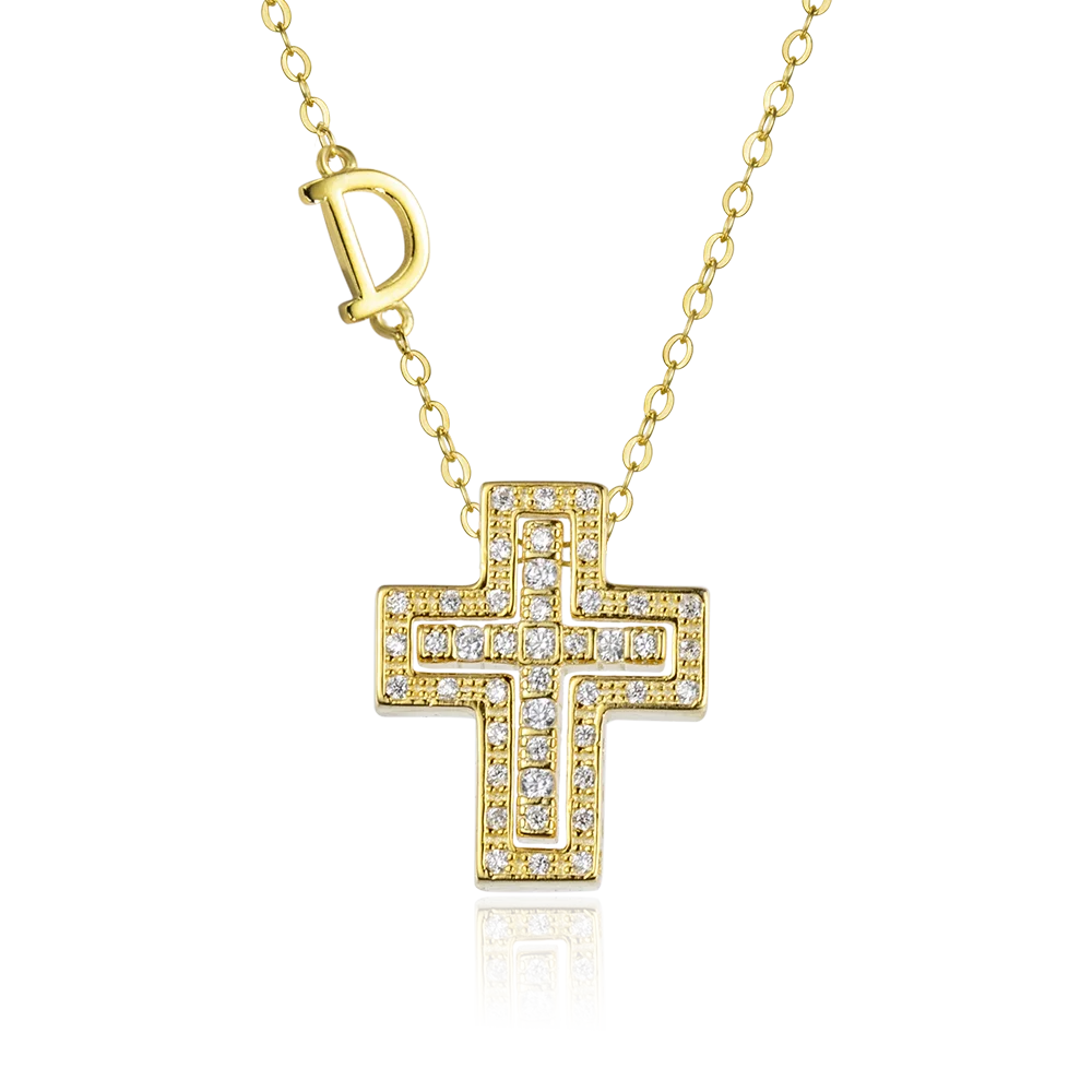 Lyra Cross Necklace
