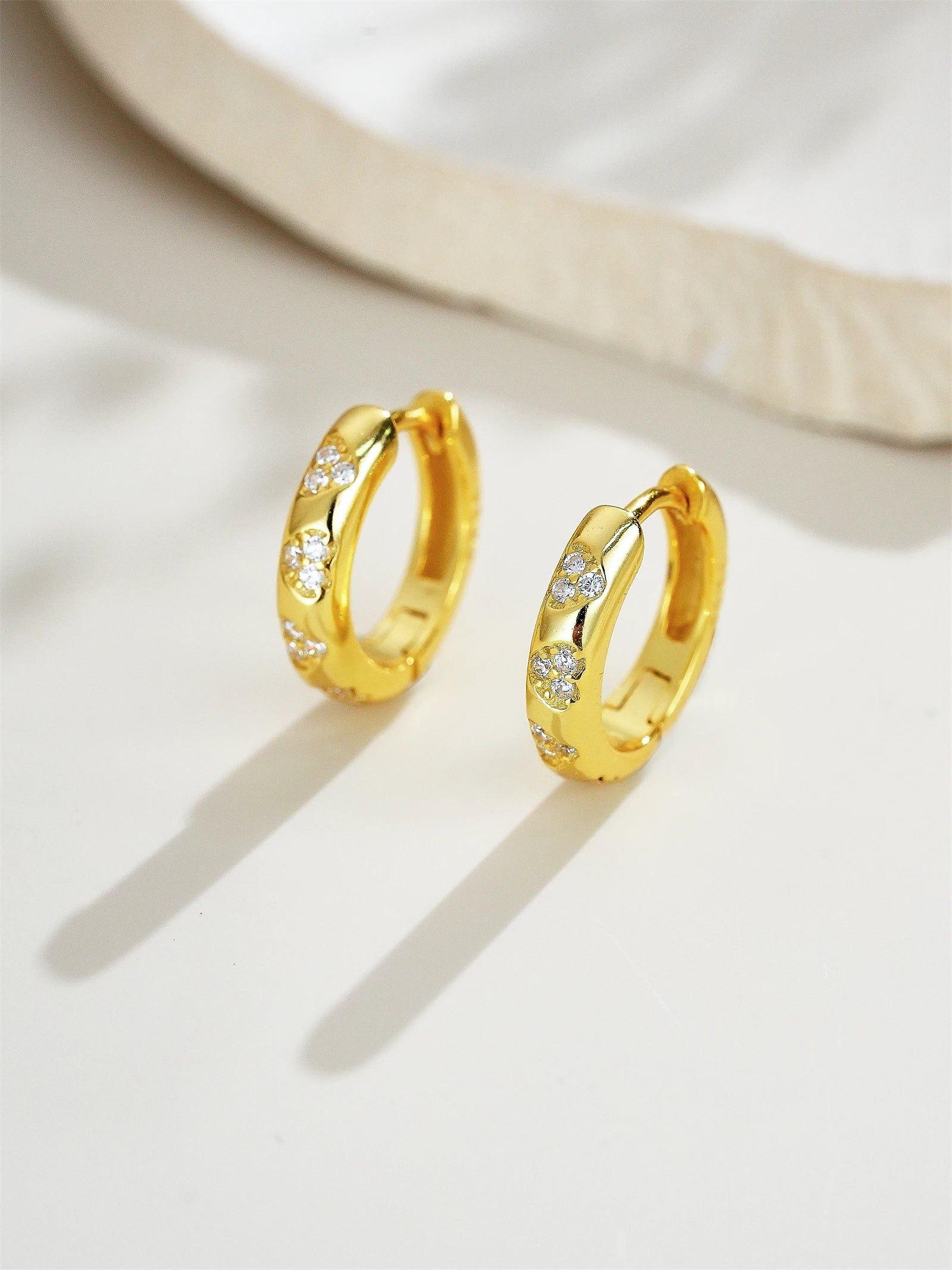 Diamond Hoop Earrings
