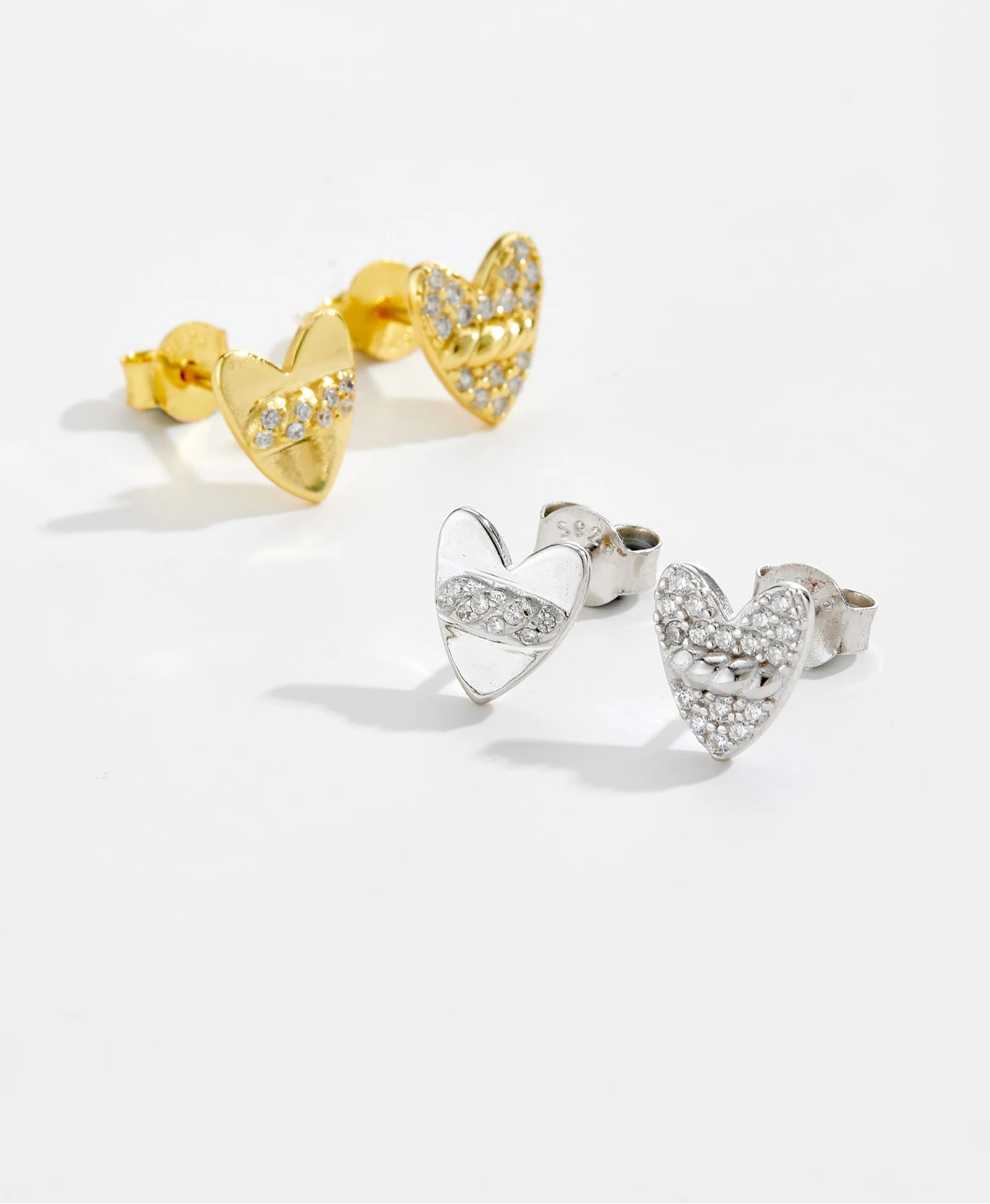 Lunaria Heart Earrings