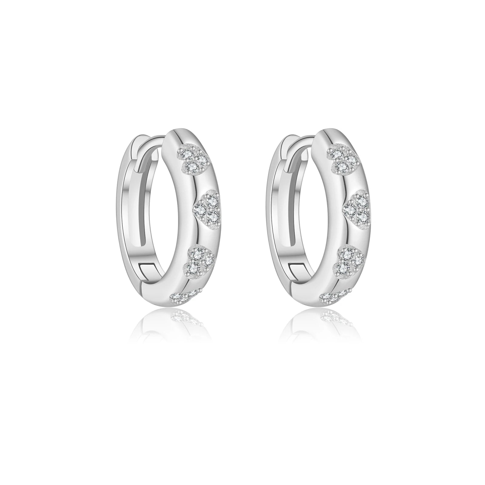 Diamond Hoop Earrings