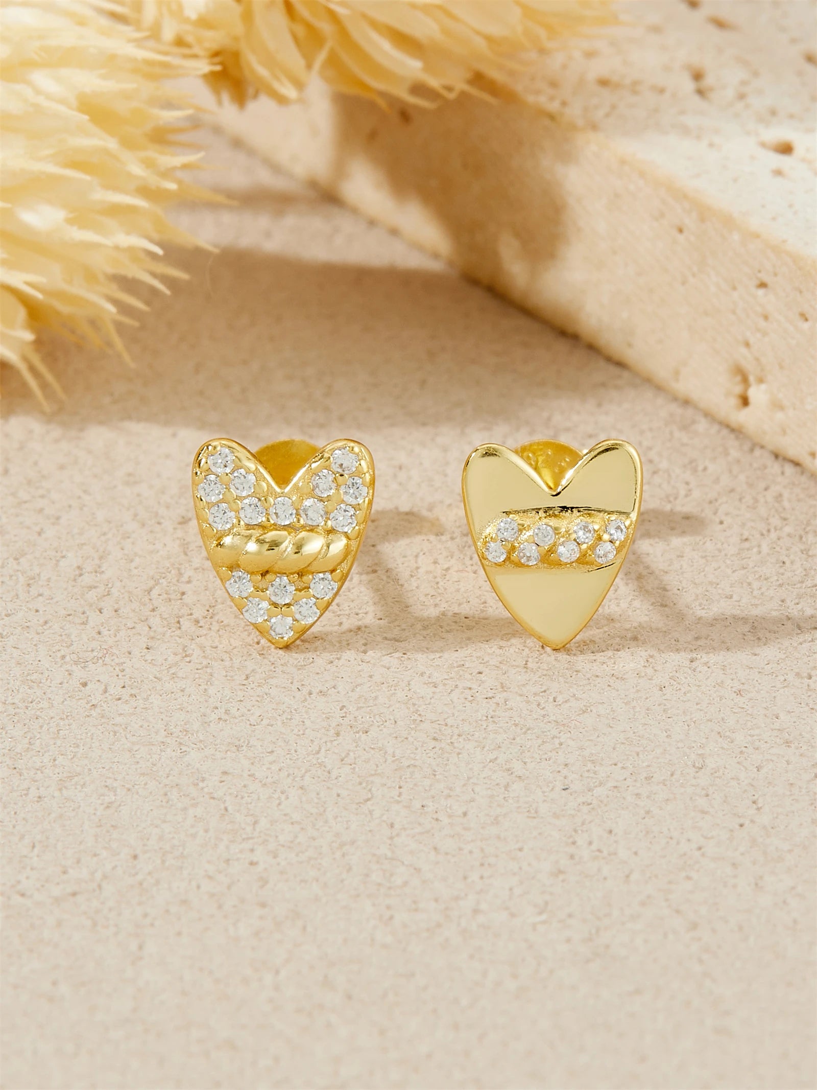 Lunaria Heart Earrings