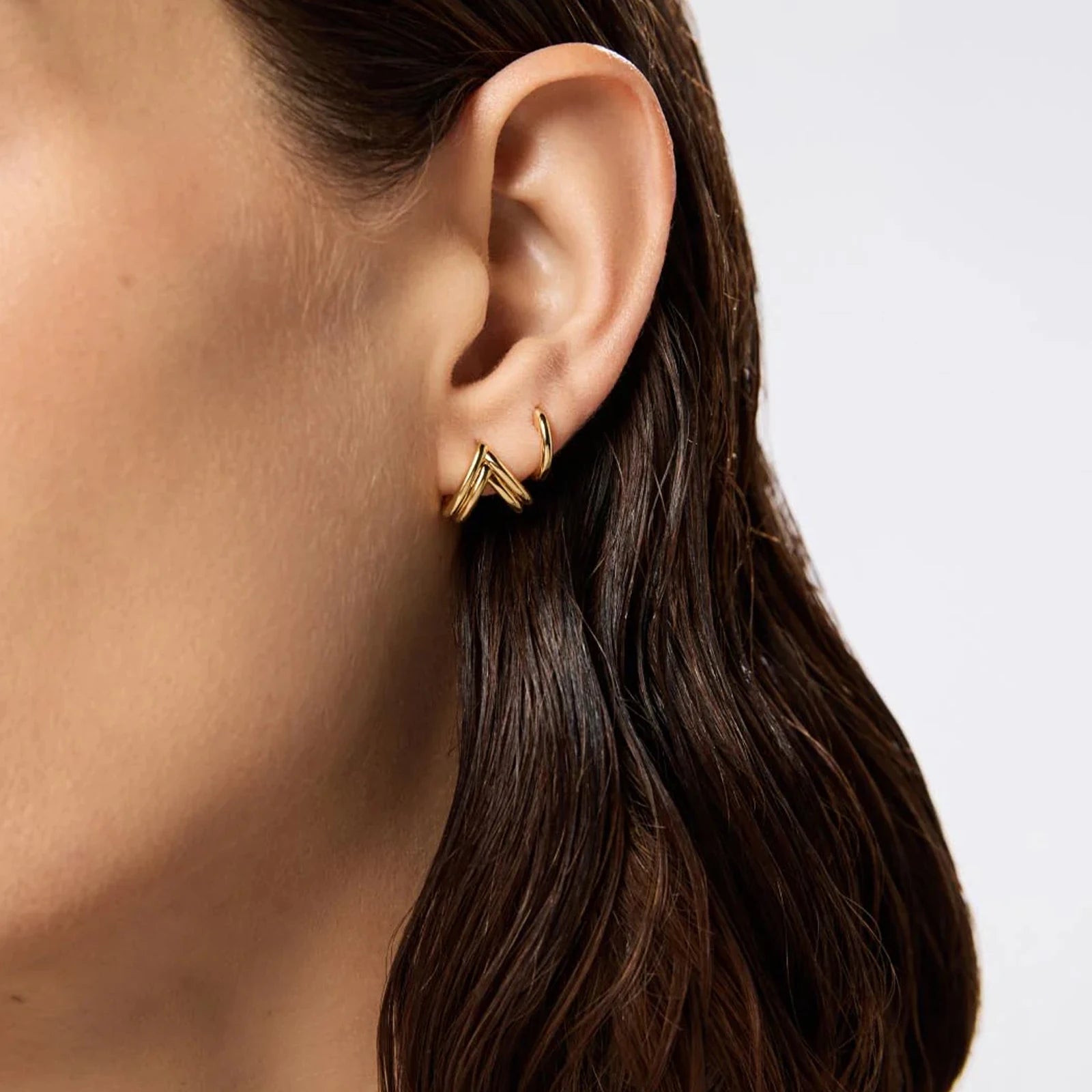 Lyra Gold Studs