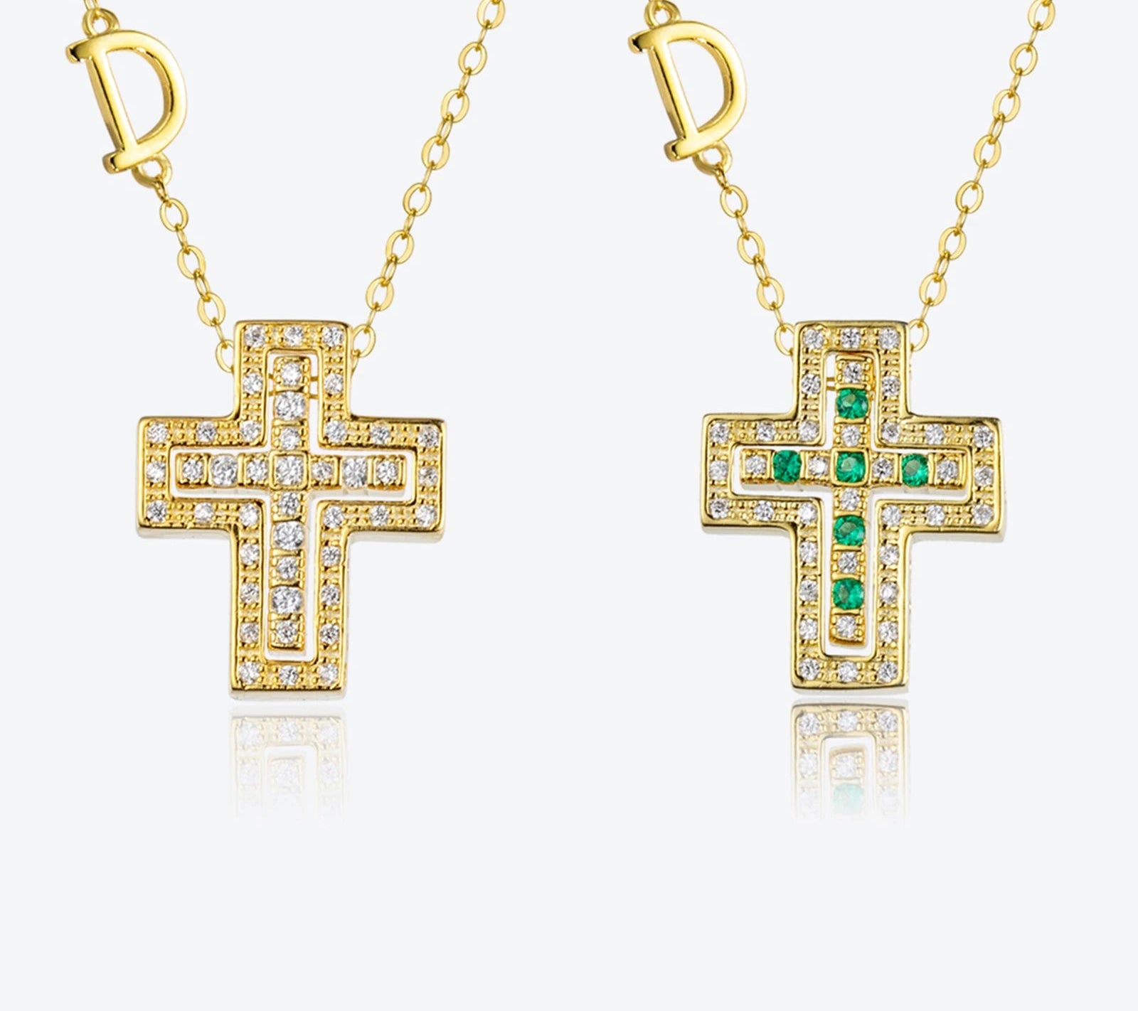 Lyra Cross Necklace