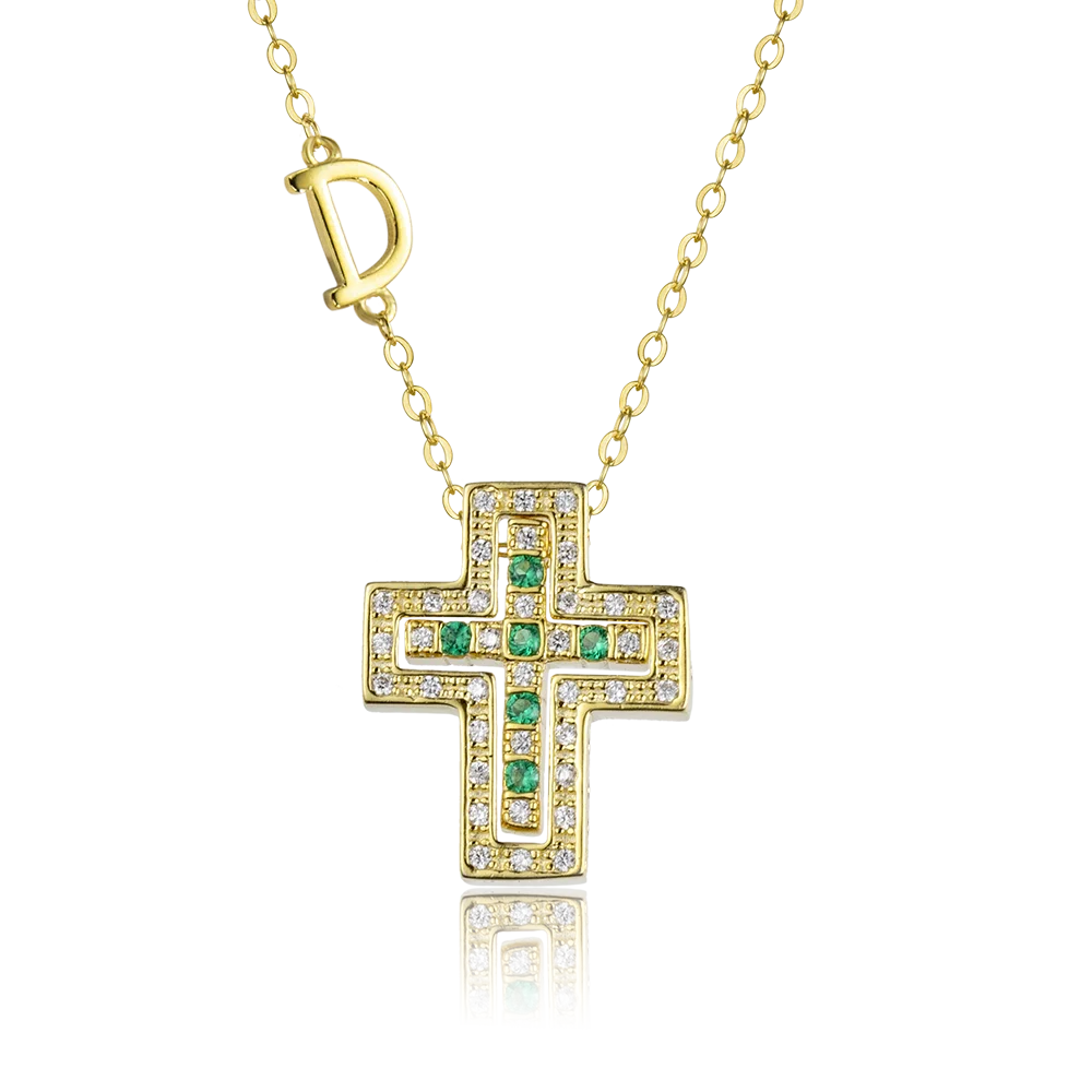 Lyra Cross Necklace