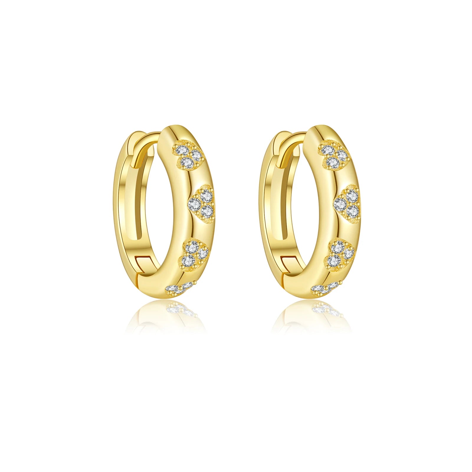Diamond Hoop Earrings