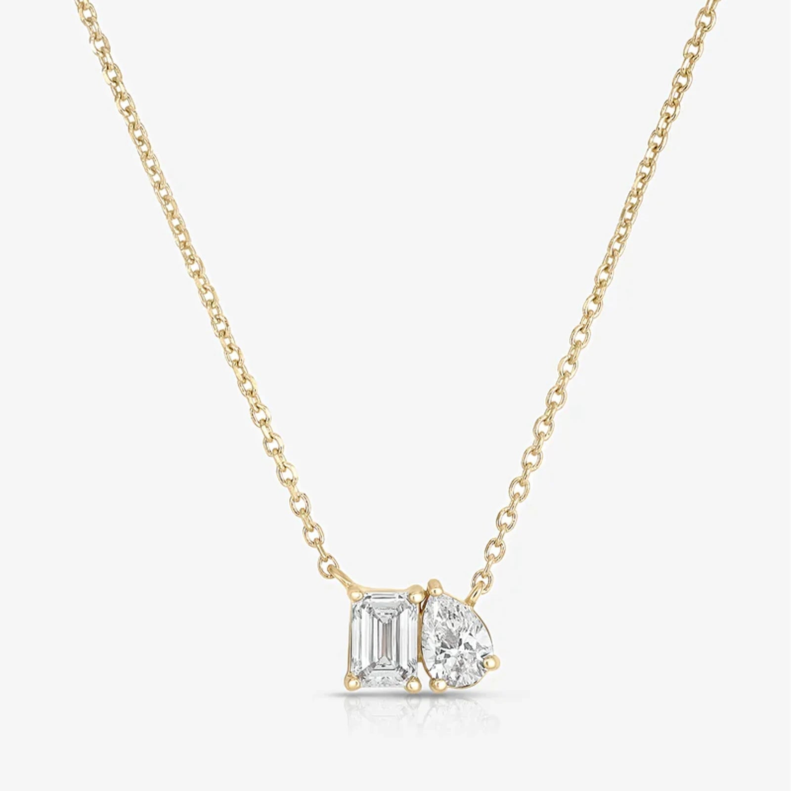 Double Diamond Necklace - Ella Maison