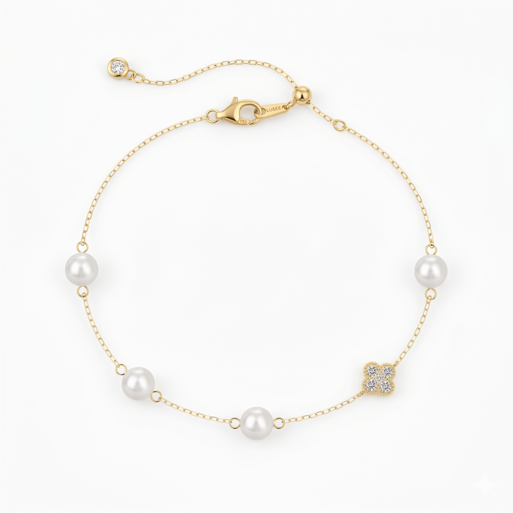 Pearl Clover Bracelet - Ella Maison