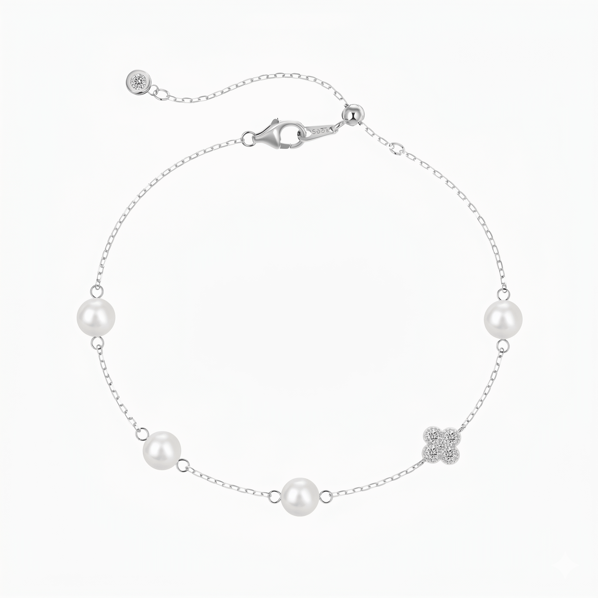 Pearl Clover Bracelet - Ella Maison