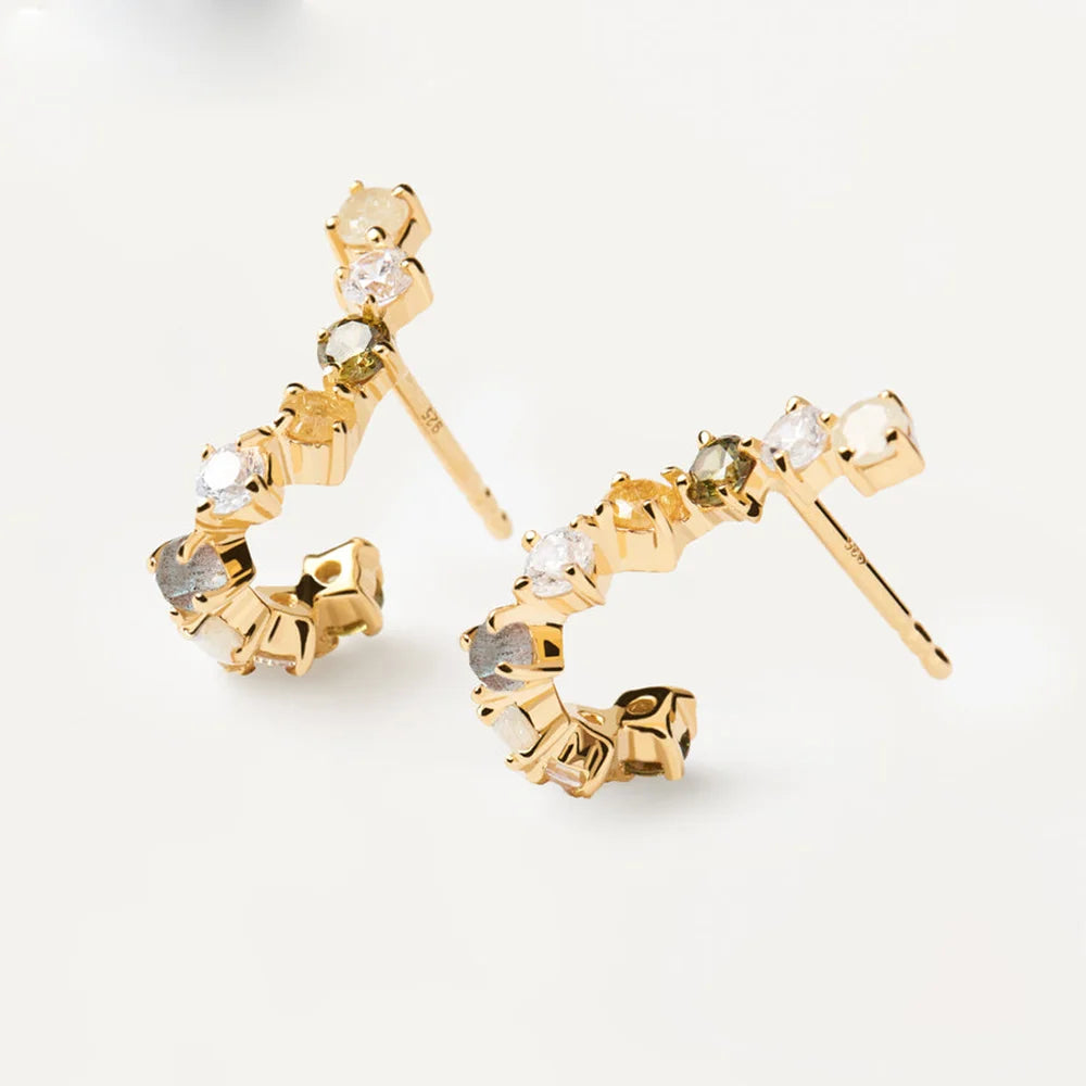 Veyra Rainbow Hoop Earrings