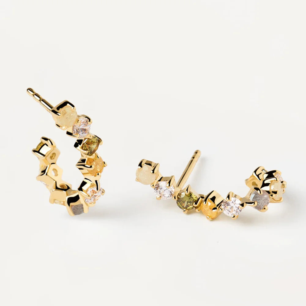 Veyra Rainbow Hoop Earrings