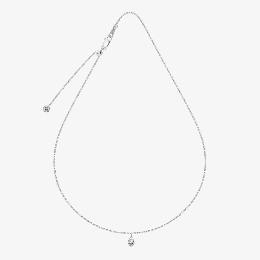 Pear Diamond Necklace