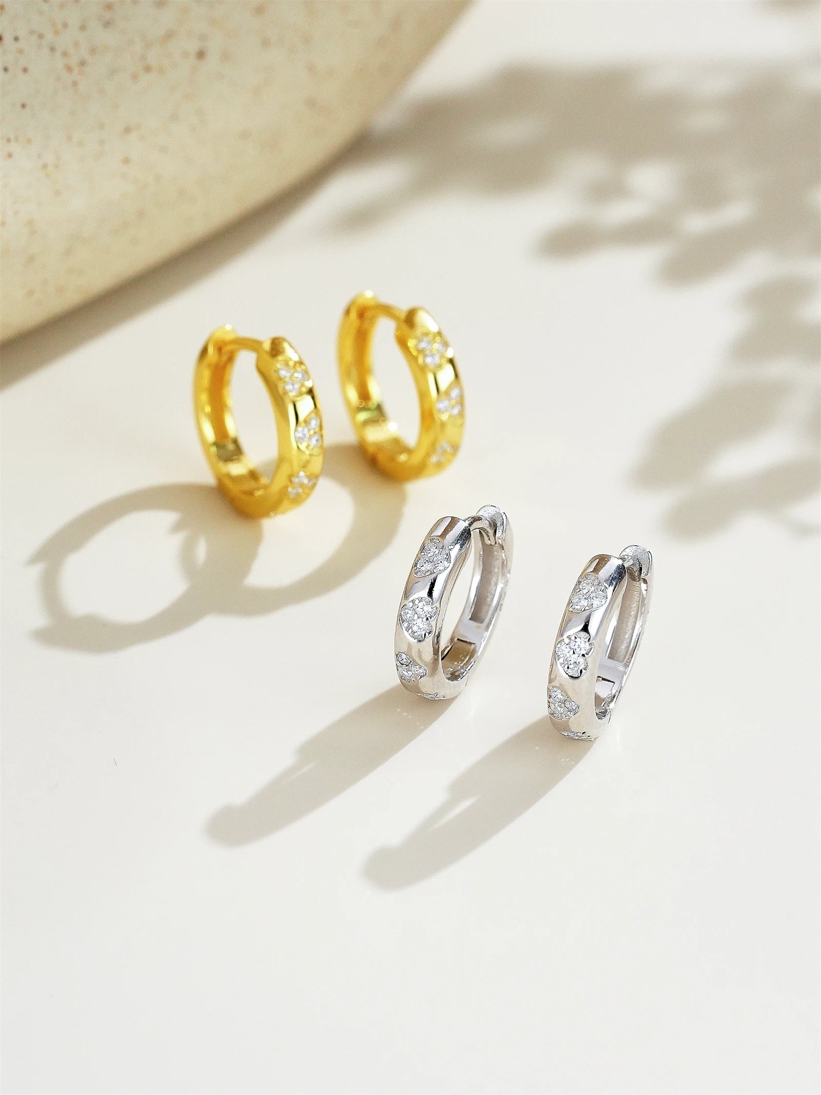 Diamond Hoop Earrings