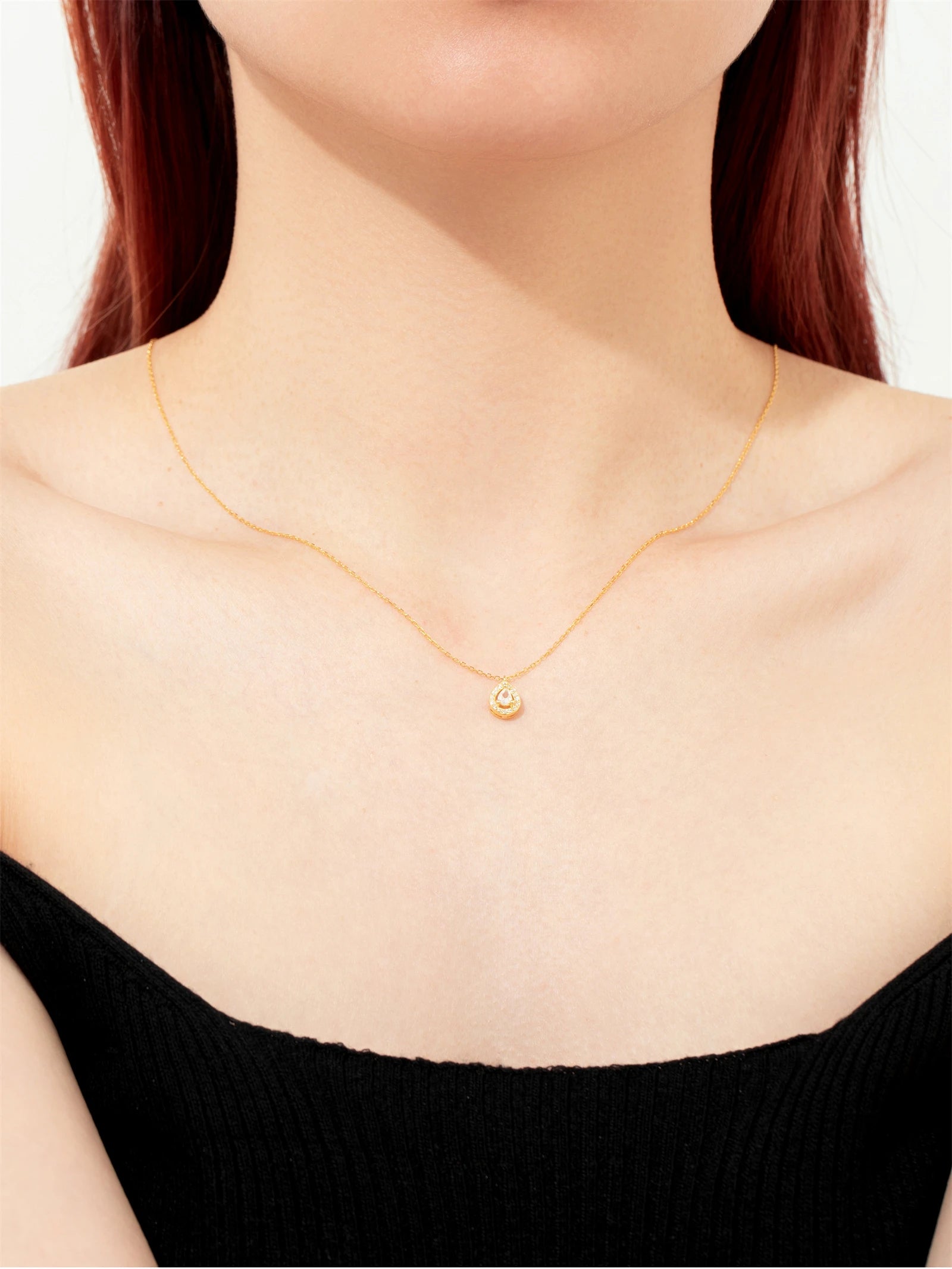 Zircon Diamond Water Necklace