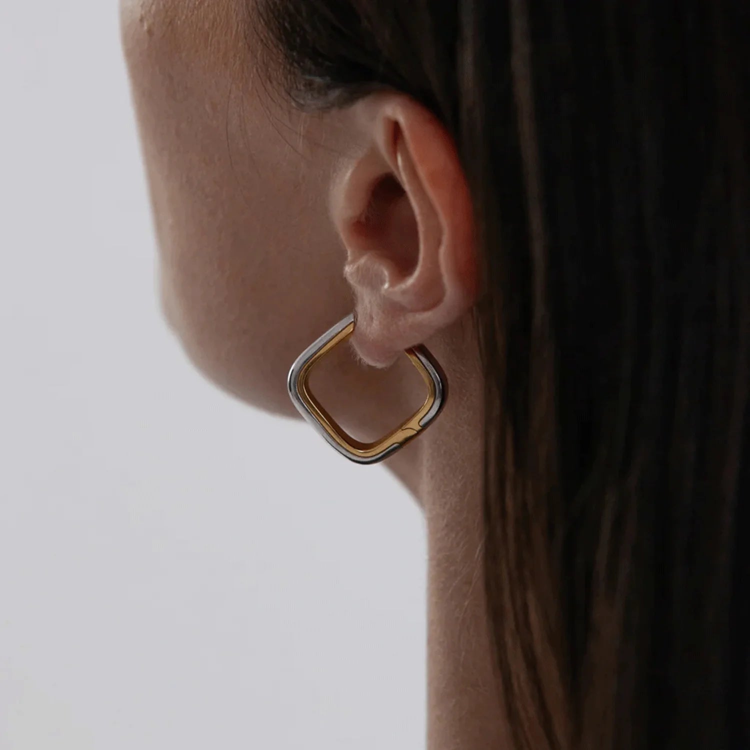 Luxen Irregular Square Earrings