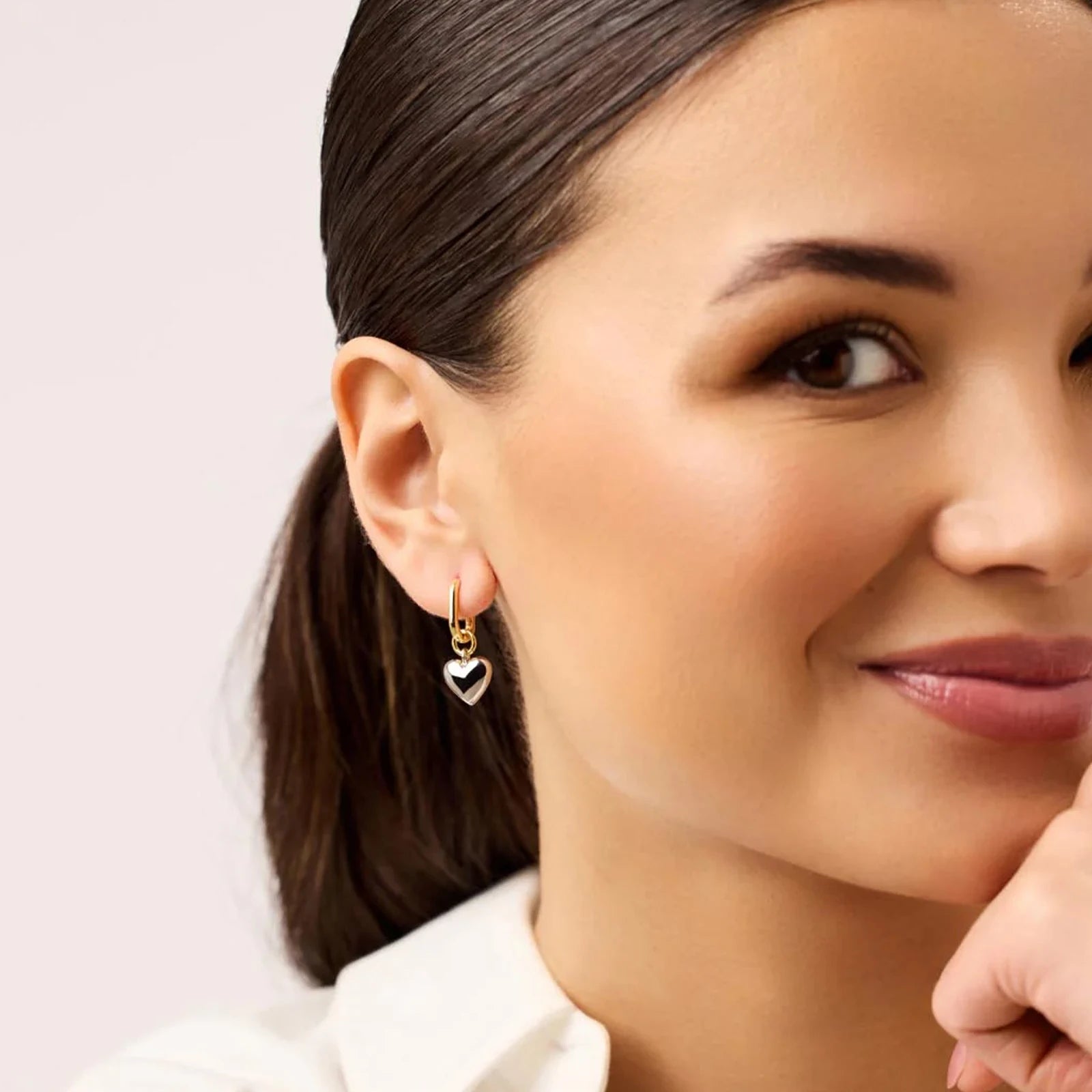 Nelly Heart Drop Earrings