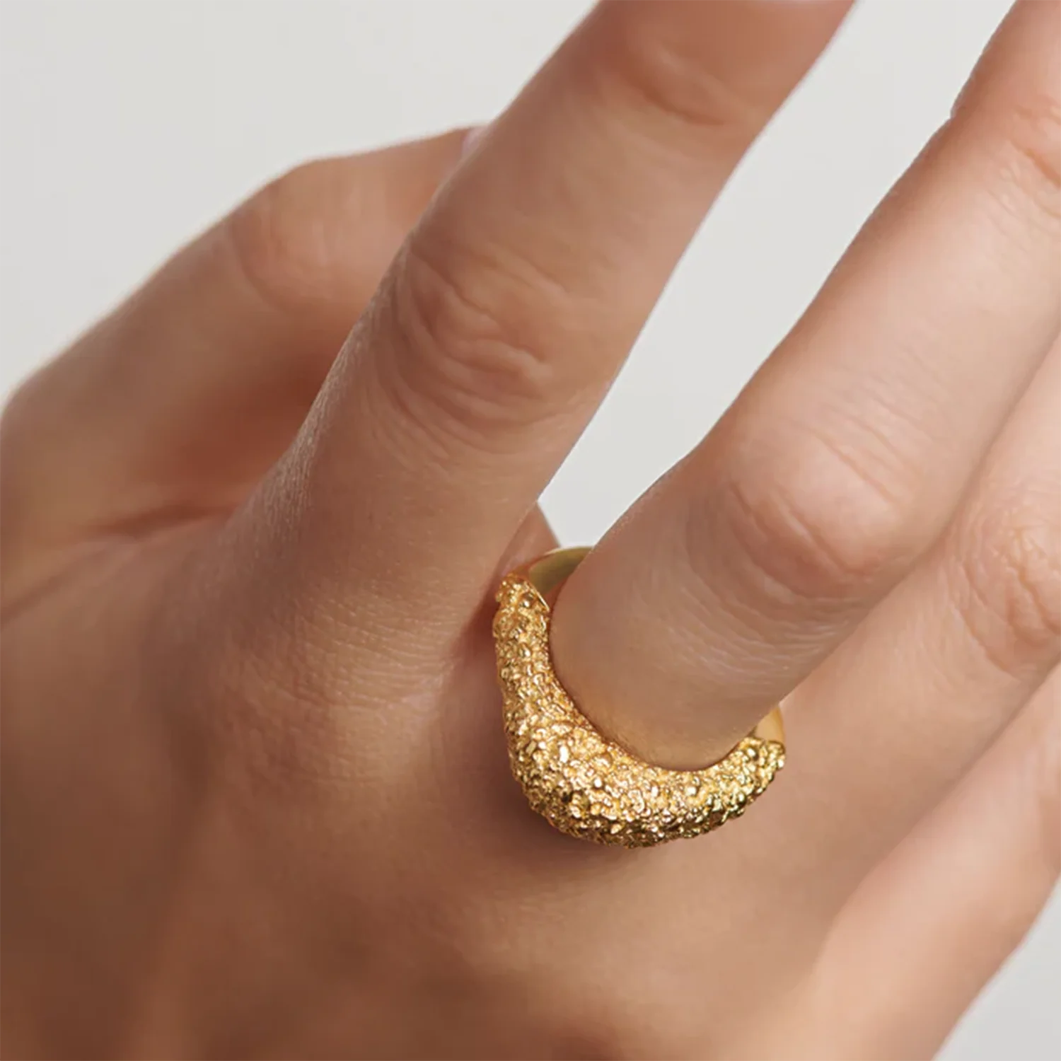 Lunaria Geometric Ring