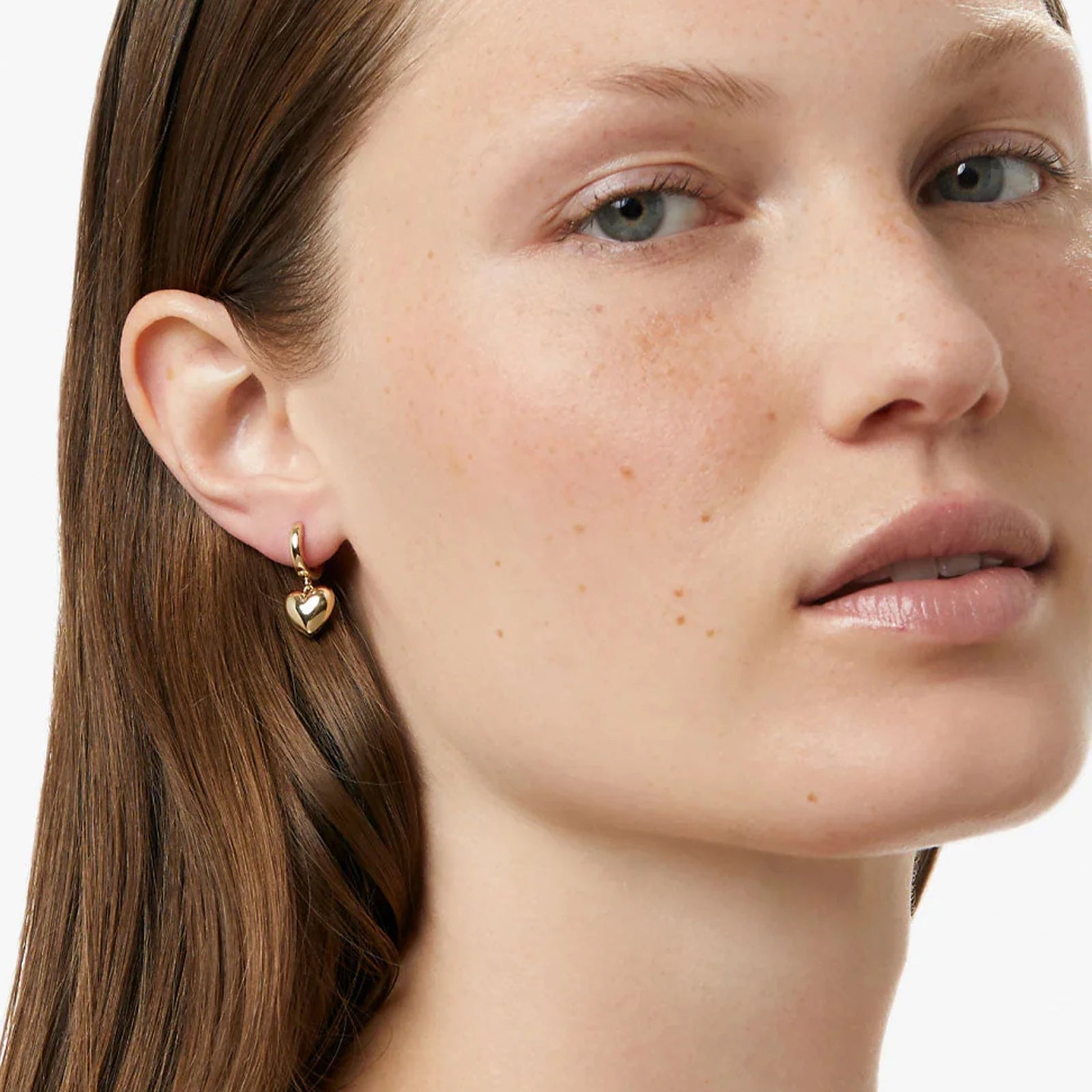 Aurelia Heart Hoop Earrings - Ella Maison