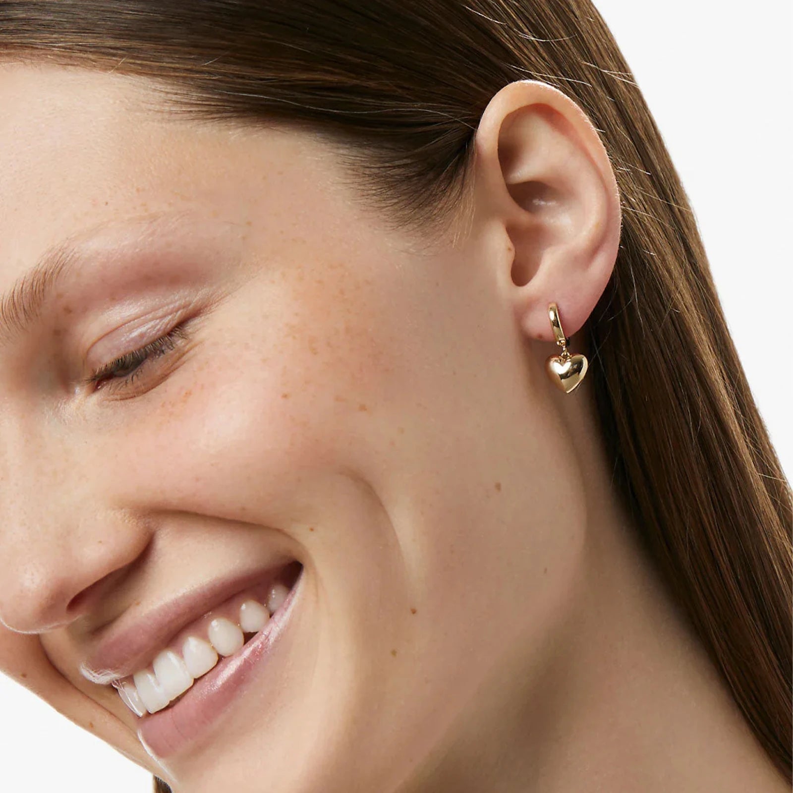 Aurelia Heart Hoop Earrings - Ella Maison