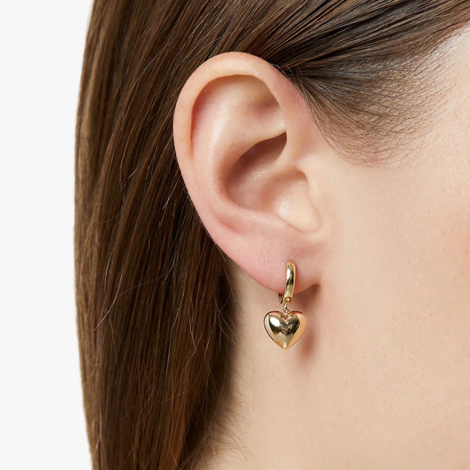 Aurelia Heart Hoop Earrings - Ella Maison