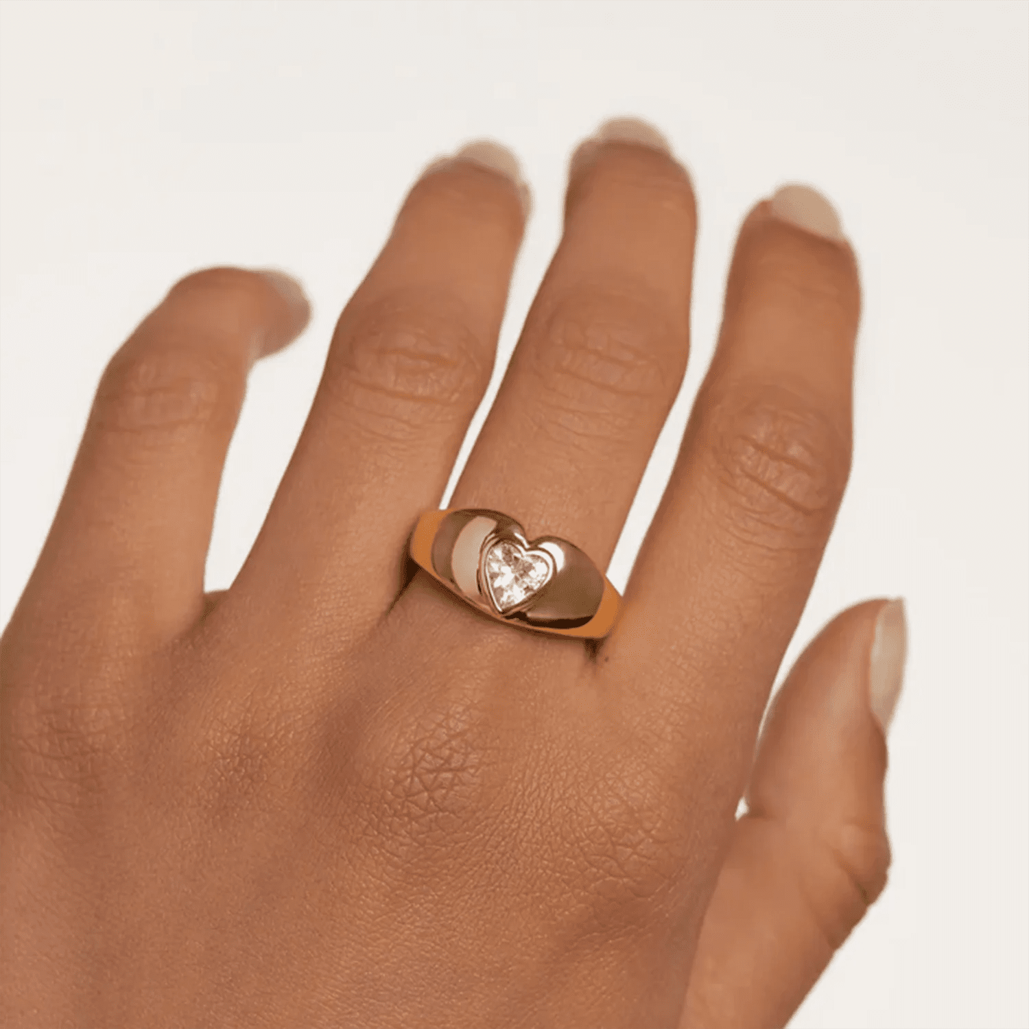 Calista Heart Diamond Ring - Ella Maison