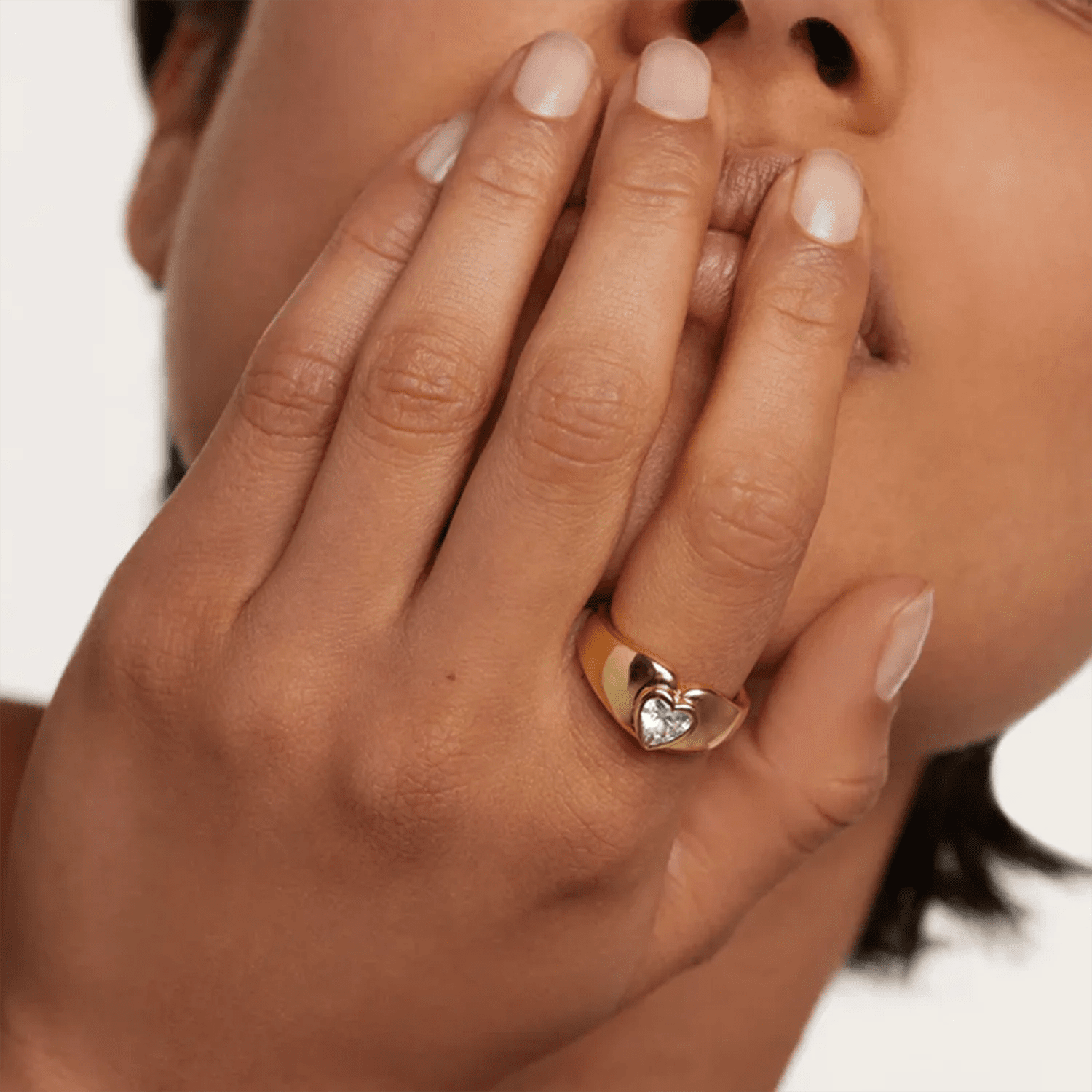 Calista Heart Diamond Ring - Ella Maison