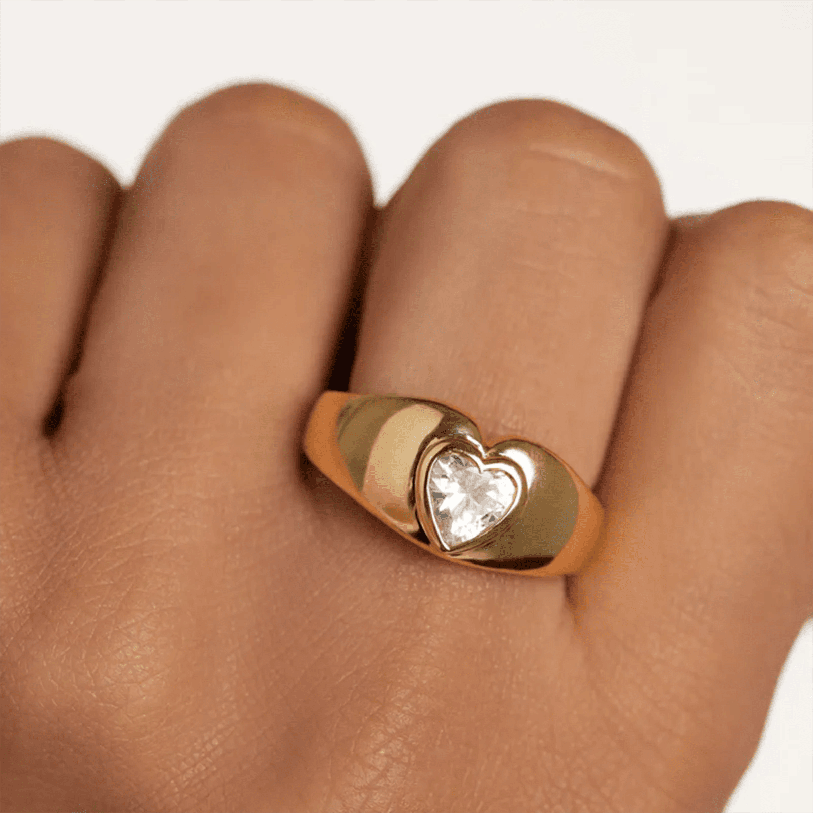 Calista Heart Diamond Ring - Ella Maison