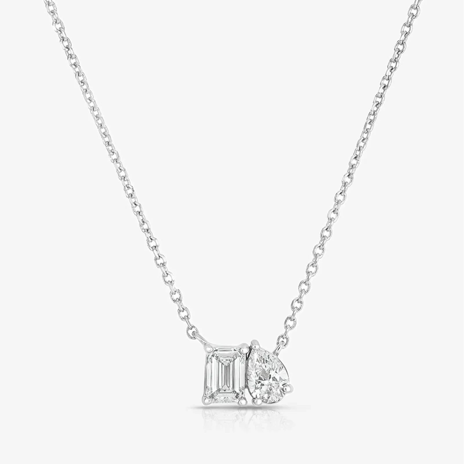 Double Diamond Necklace - Ella Maison