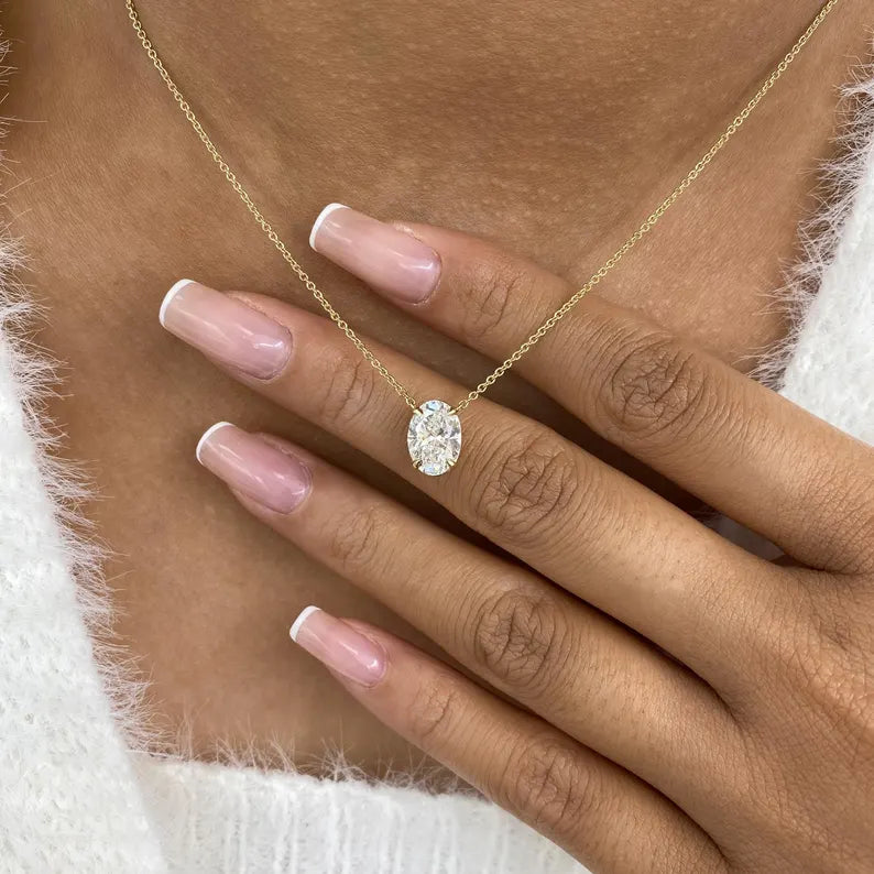 Gold diamond Necklace | Waterproof 18K Gold Plated | Ella Maison