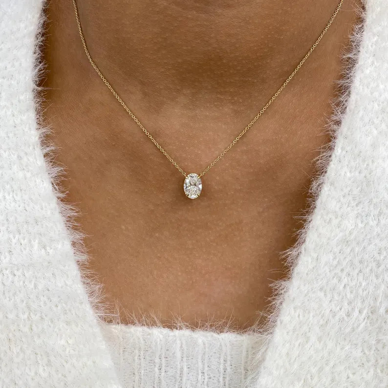 Gold diamond Necklace | Waterproof 18K Gold Plated | Ella Maison