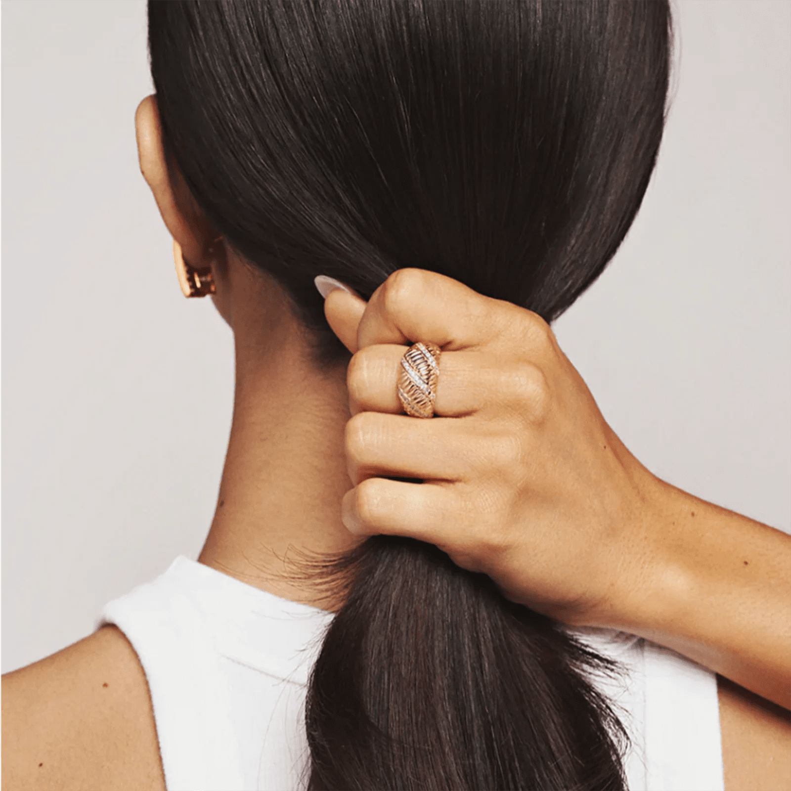 Pave Diamond Ring - Ella Maison